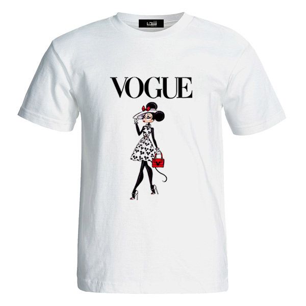 تی شرت آستین کوتاه زنانه شین دیزاین طرح میکی موس کد 26144