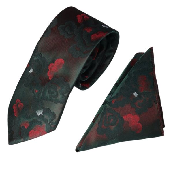 ست کراوات و دستمال جیب مردانه نسن مدل TM3