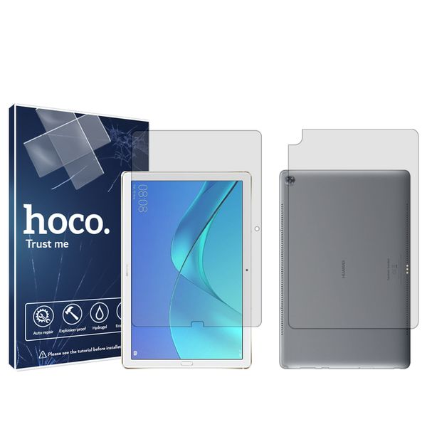 محافظ صفحه نمایش شفاف هوکو مدل HyGEL مناسب برای تبلت هوآوی MediaPad M5 Pro به همراه محافظ پشت تبلت
