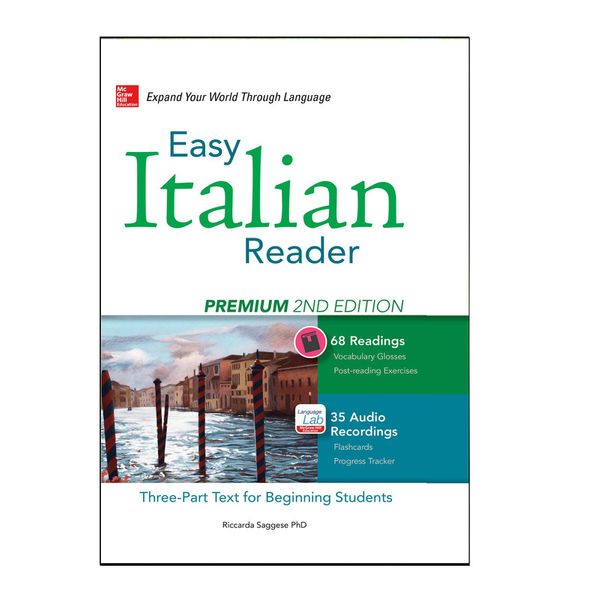 کتاب easy italian readerexpand your world through language اثر جمعی از نویسندگاان انتشارات مک گرا هیل