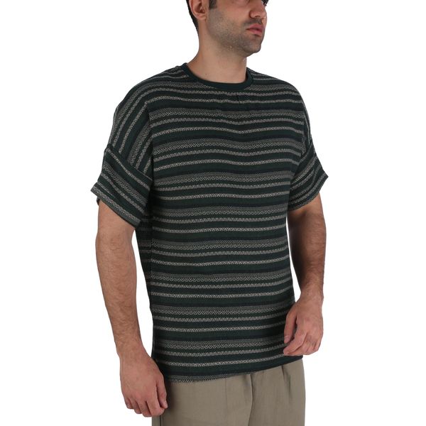 تی شرت اورسایز مردانه باینت مدل 2261735 رنگ سبز