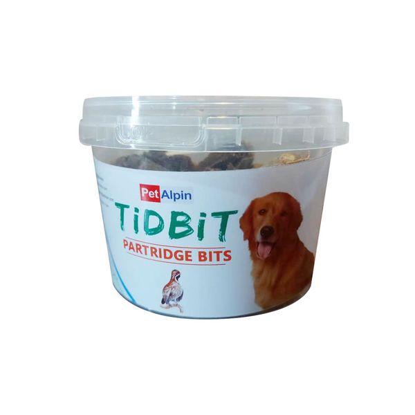 غذای تشویقی سگ تیدبیت مدل PARTRIDGE BITS وزن 180 گرم