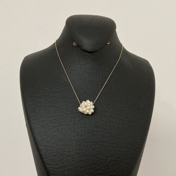 گردنبند طلا 18 عیار زنانه الماسین آذر مدل pearls01
