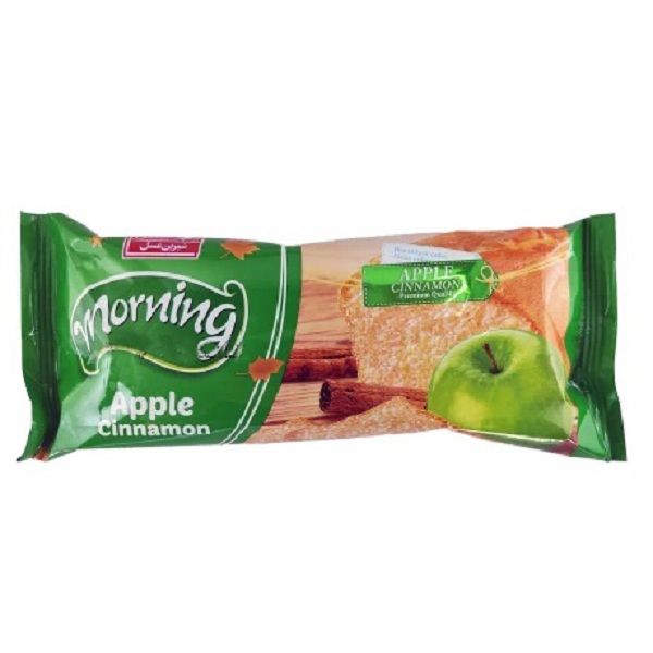 کیک صبحانه با طعم سیب و دارچین شیرین عسل - 100 گرم بسته 12 عددی