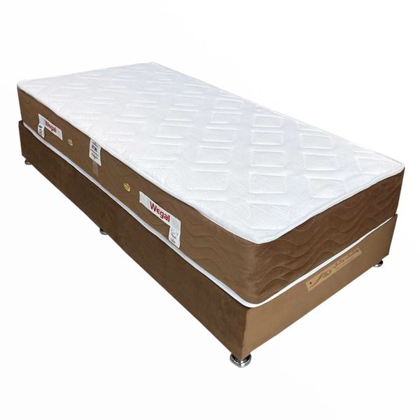 تخت خواب وگال  مدل باکس یکنفره سایز 200×120 سانتی متر به همراه تشک