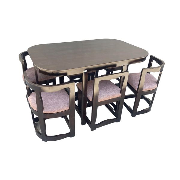 میز و صندلی ناهارخوری 6 نفره گالری چوب آشنایی مدل Ti-872