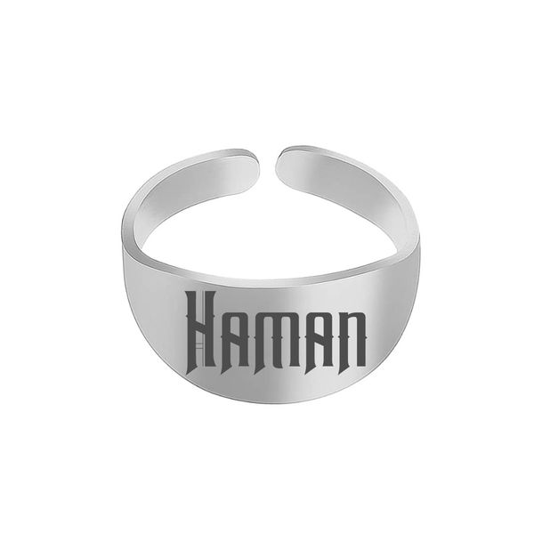 انگشتر نقره مردانه ترمه ۱ مدل هامان کد 383 RSIL