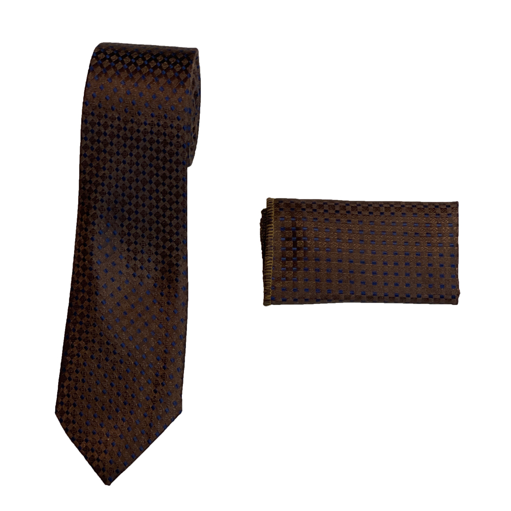 ست کراوات و دستمال جیب مردانه مدل MKRM963