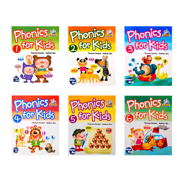 کتاب Phonics for Kids Book Series اثر جمعی از نویسندگان انتشارات زبان مهر 6 جلدی