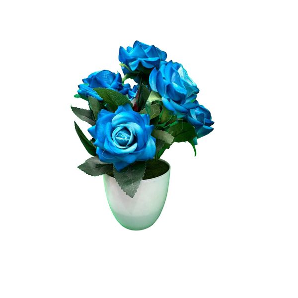 گلدان به همراه گل مصنوعی مدل 10