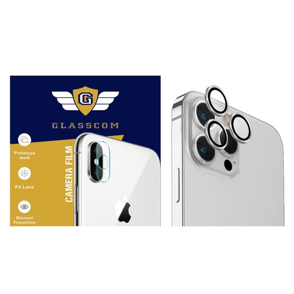 محافظ لنز دوربین گلس کام مدل GCLR-I13P مناسب برای گوشی موبایل اپل iPhone 13 Pro / 13 Pro Max