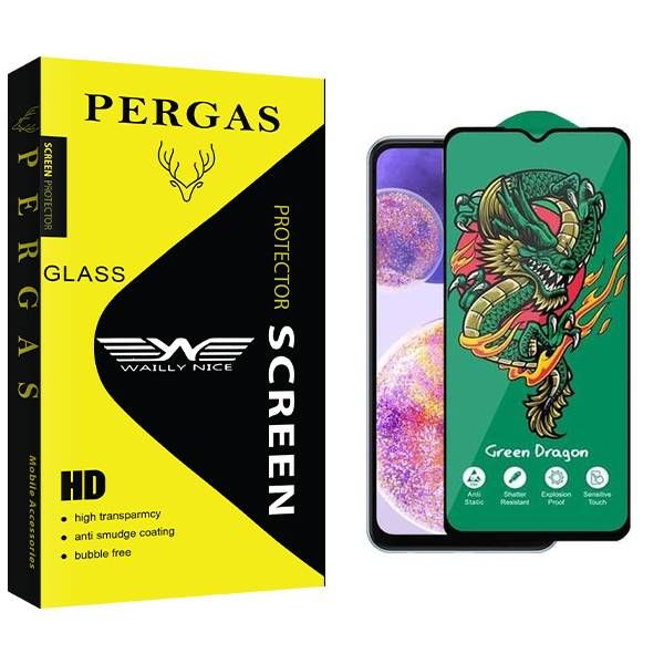 محافظ صفحه نمایش وایلی نایس مدل Pergas Green_Dragon مناسب برای گوشی موبایل سامسونگ Galaxy A23