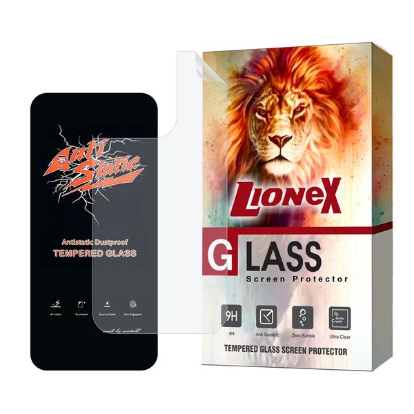 محافظ صفحه نمایش آنتی استاتیک لایونکس مدل ANTNABKLI  مناسب برای گوشی موبایل اپل iPhone 15 Pro به همراه محافظ پشت گوشی