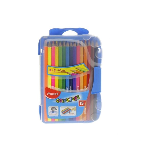 مداد رنگی 15 رنگ مپد مدل colorpeps