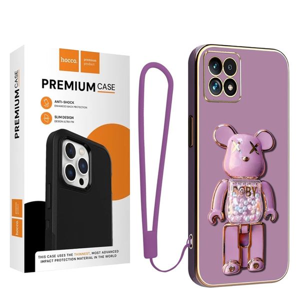 کاور موفی مدل Color Bear Strap مناسب برای گوشی موبایل شیائومی Poco X6 Pro به همراه بند