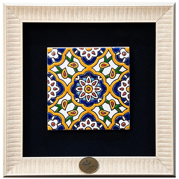 تابلو کاشی هفت رنگ گروه هنری گنجینه میراث طرح فیروزانه کد 1005