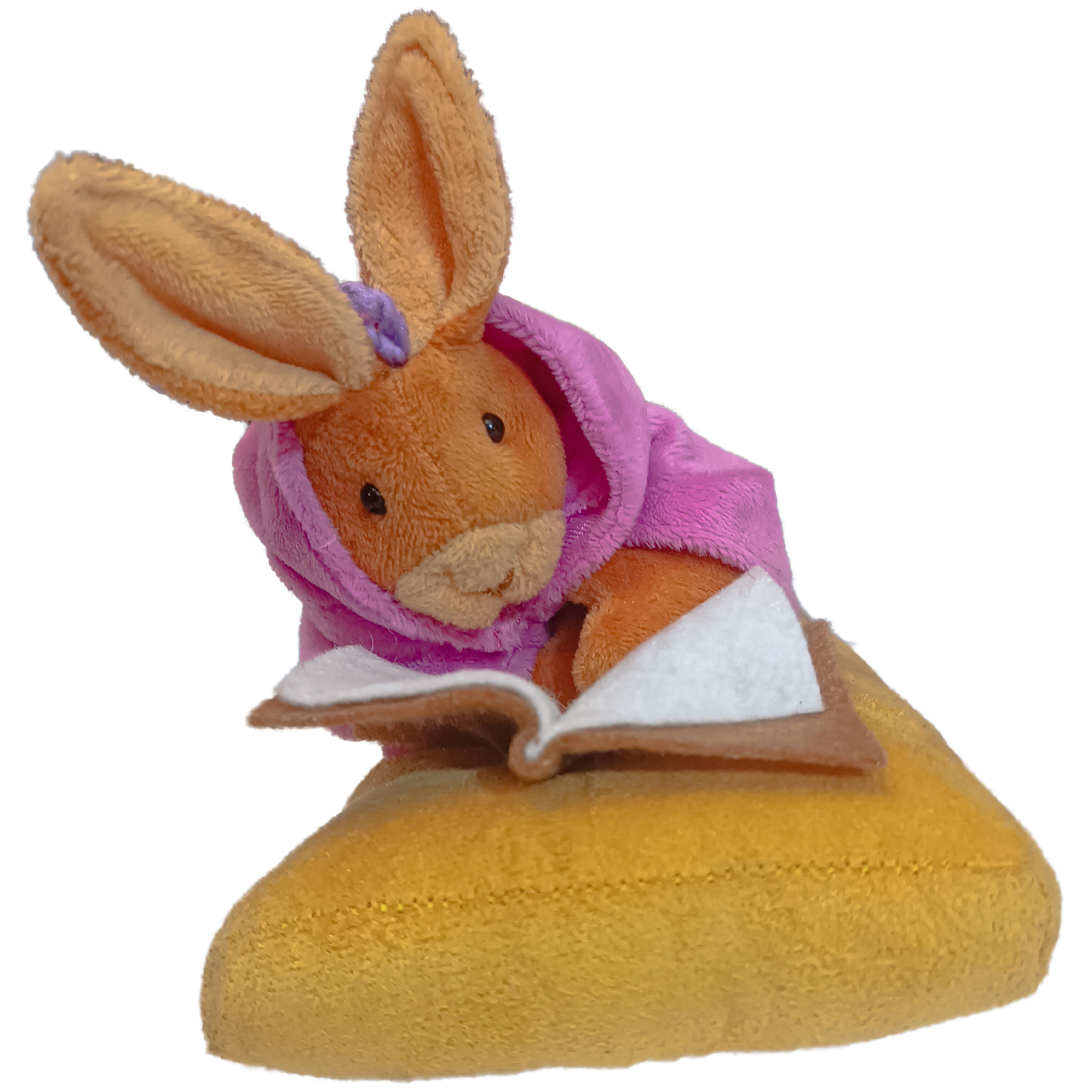 عروسک مدل خرگوش کتابخوان ارتفاع 25 سانتیمتر