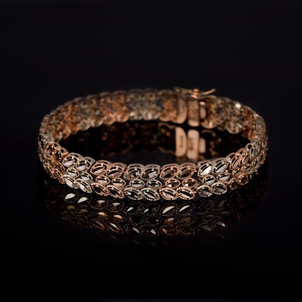 دستبند طلا 18 عیار زنانه جواهری سون مدل 4346