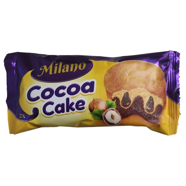کیک کاکائویی فندقی میلانو شیرین عسل - 60 گرم بسته 36 عددی