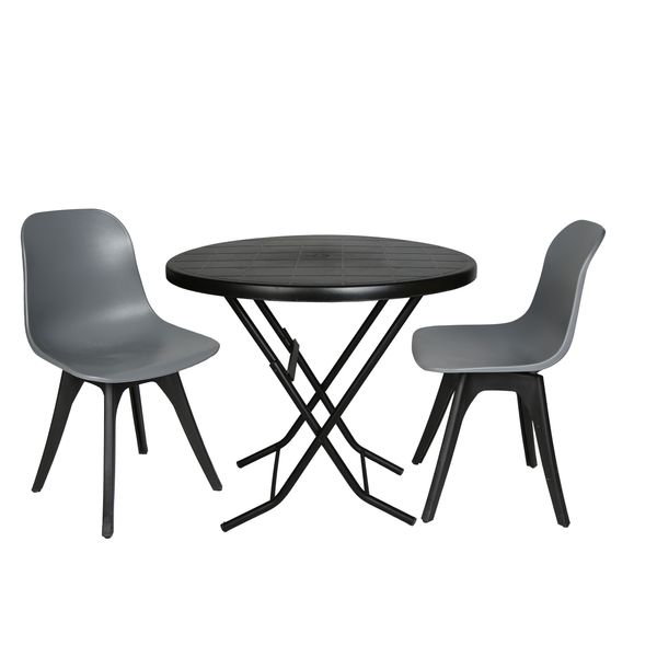 میز و صندلی ناهارخوری دونفره مدل مایا فایبرگلاس