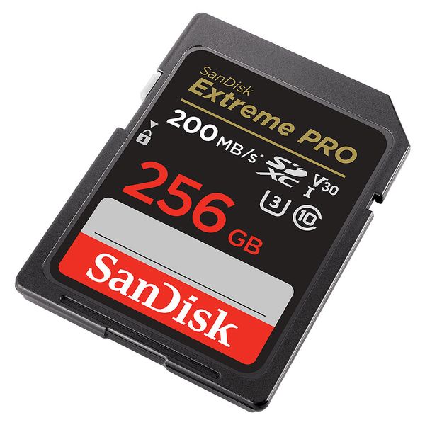 کارت حافظه SDXC سن دیسک مدل Extreme Pro V30 کلاس 10 استاندارد UHS-I U3 سرعت 200MB/s ظرفیت 256 گیگابایت