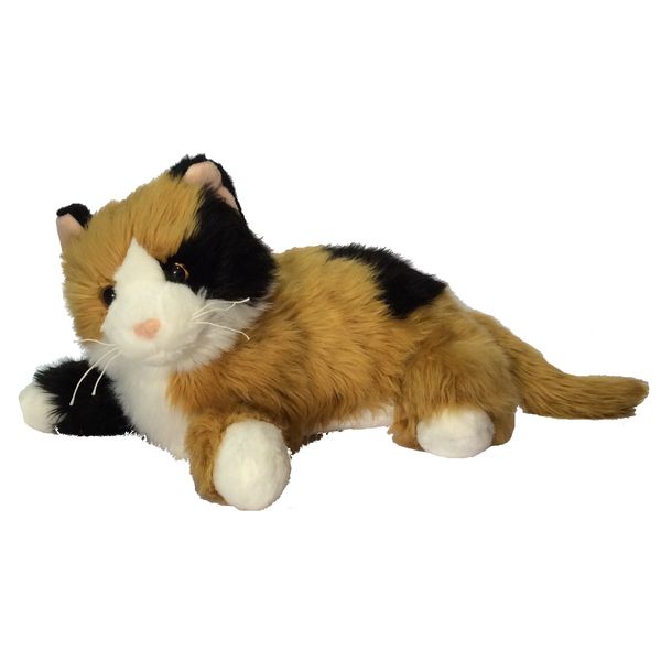 عروسک تی وای طرح گربه مدل TY Ginger Carley Cat کد SZ5/371 طول 40 سانتی‌متر