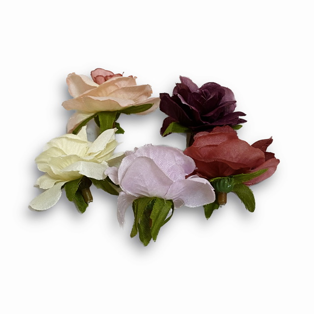 گل مصنوعی مدل تک گل رز بسته 10 عددی