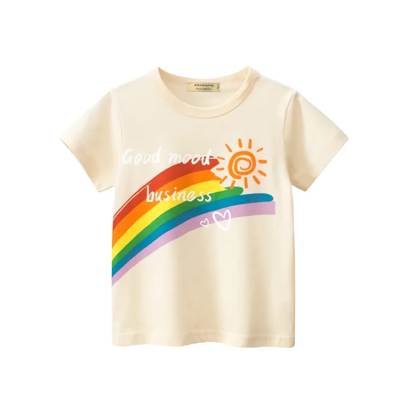تی شرت آستین کوتاه دخترانه هومنیتی مدل WYKGTSHT9567-BGE