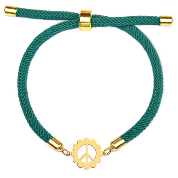 دستبند طلا عیار 18 زنانه مدل مدل صلح کد 631