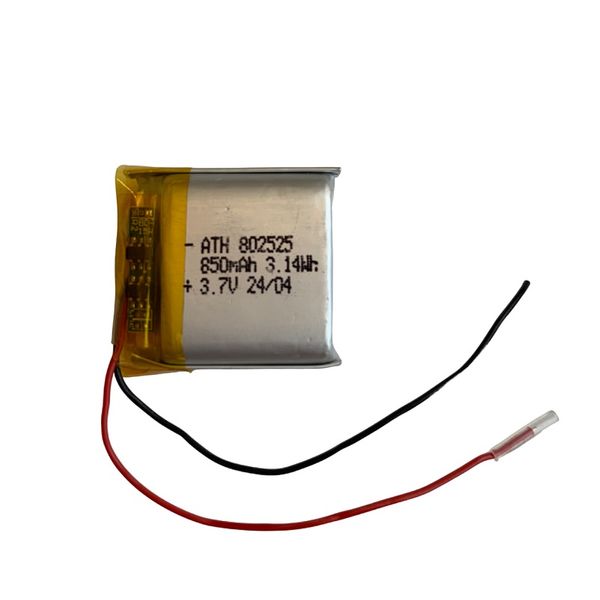 باتری لیتیومی مدل 802525 ظرفیت 850 میلی آمپر ساعت