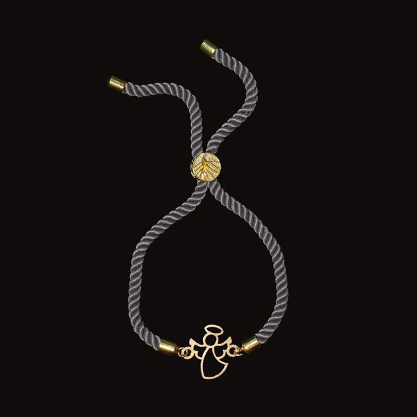 دستبند طلا 18 عیار زنانه آمانژ مدل فرشته کد D9608