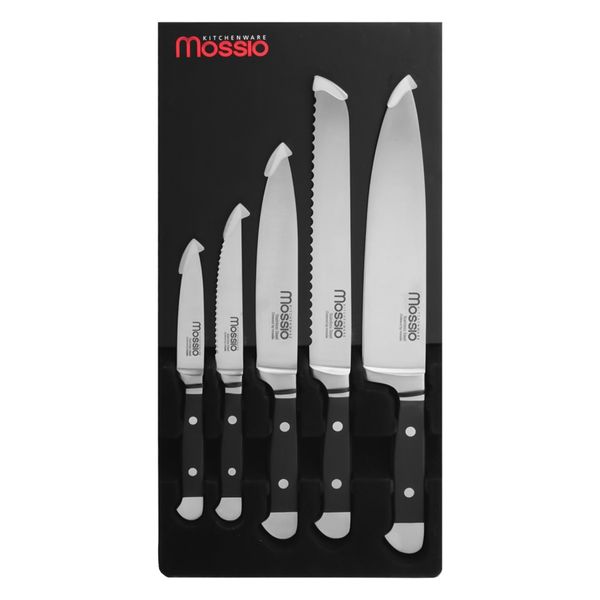 ست چاقو آشپزخانه 5 پارچه موسیو مدل Blaze کد PAR5