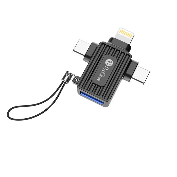 مبدل لایتنینگ به USB-C / USB / micro USB پرووان مدل PCO10