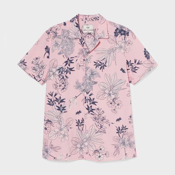 پیراهن آستین کوتاه مردانه سی اند ای مدل هاوایی C3