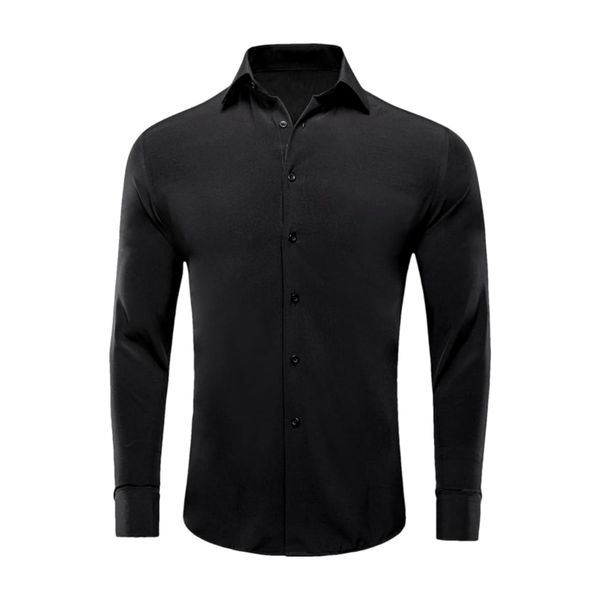  پیراهن آستین بلند مردانه ابراف مدل آدرین ADTA01 رنگ مشکی