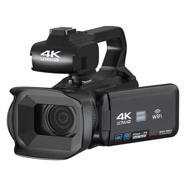 دوربین فیلم برداری مدل  4K UltraHD 64MP Streaming 4.0 With 32G SD Card
