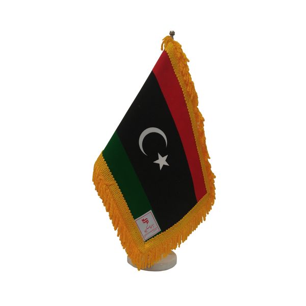 پرچم رومیزی ایران اسکرین طرح پرچم لیبی مدل 20482
