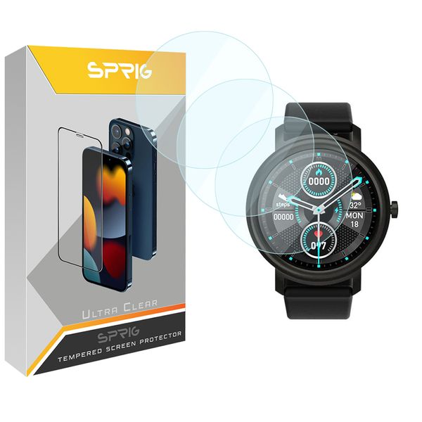 محافظ صفحه نمایش شیشه ای اسپریگ مدل SPG مناسب برای ساعت هوشمند شیائومی Mibro Air بسته سه عددی