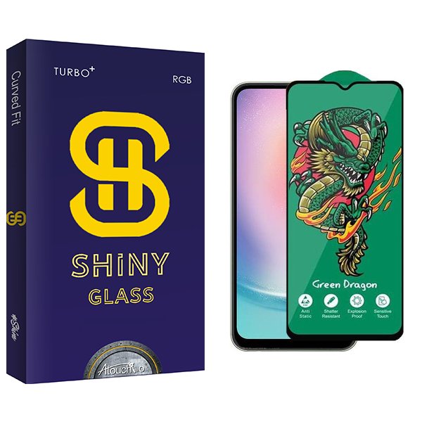 محافظ صفحه نمایش آتوچبو مدل Shiny Green_Dragon مناسب برای گوشی موبایل سامسونگ Galaxy A24