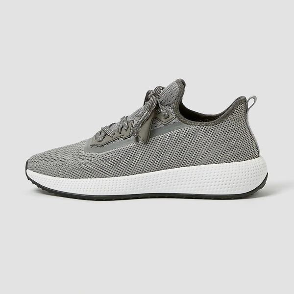 کفش پیاده روی مردانه پول اند بیر مدل MONOCHROME KNIT TRAINERS - 2333640004