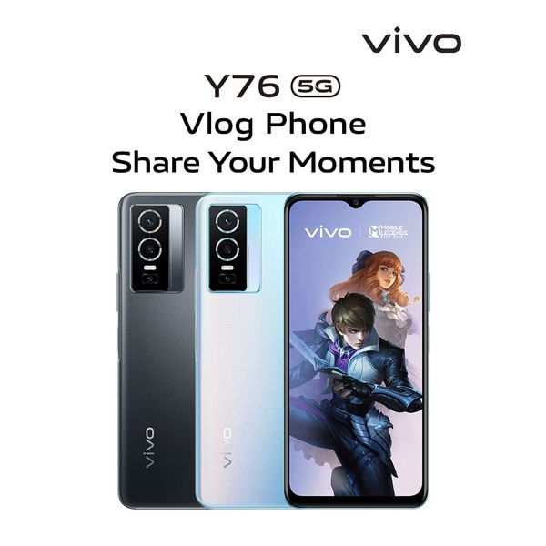 گوشی موبایل ویوو مدل Y76 V2124 5G دو سیم کارت ظرفیت 128 گیگابایت و رم 8 گیگابایت