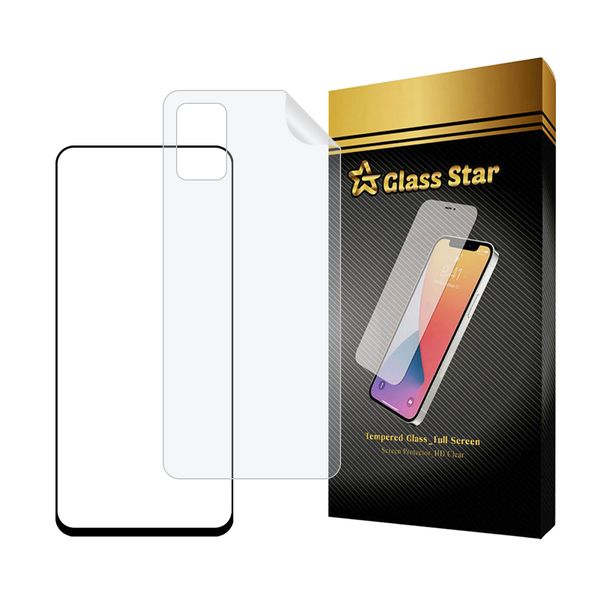 محافظ صفحه نمایش سرامیکی شفاف گلس استار مدل CERAMICNANOST مناسب برای گوشی موبایل سامسونگ Galaxy A51 4G / Galaxy A51 5G / Galaxy M31s به همراه محافظ پشت گوشی هیدروژل