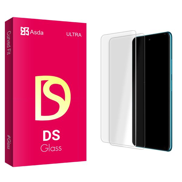 محافظ صفحه نمایش شیشه ای آسدا مدل DS Glass MIX مناسب برای گوشی موبایل سامسونگ Galaxy A71 \ A72 \ A73 \ M51 \ M52 بسته دو عددی