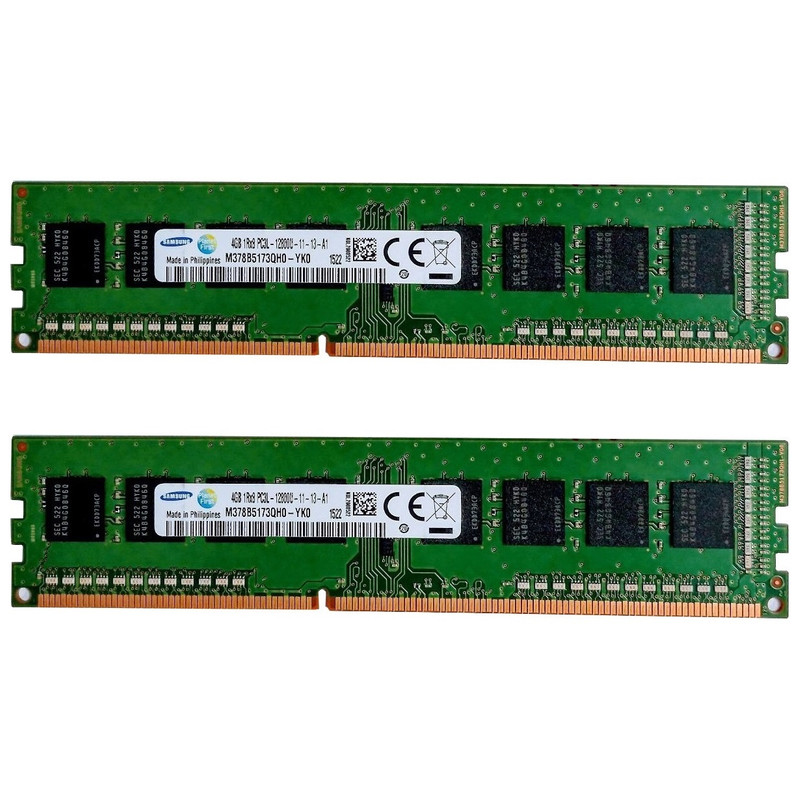  رم کامپیوتر DDR3 تک کاناله 1600 مگاهرتز CL11 سامسونگ مدل PC3L-12800U ظرفیت 8 گیگابایت