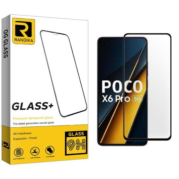 محافظ صفحه نمایش شیشه ای راندیکا مدل RK مناسب برای گوشی موبایل شیائومی Poco X6 Pro