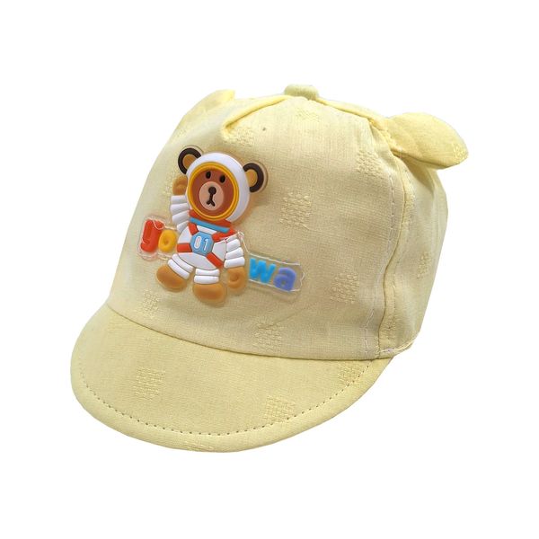 کلاه نوزادی مدل تدی کد 1134 رنگ زرد