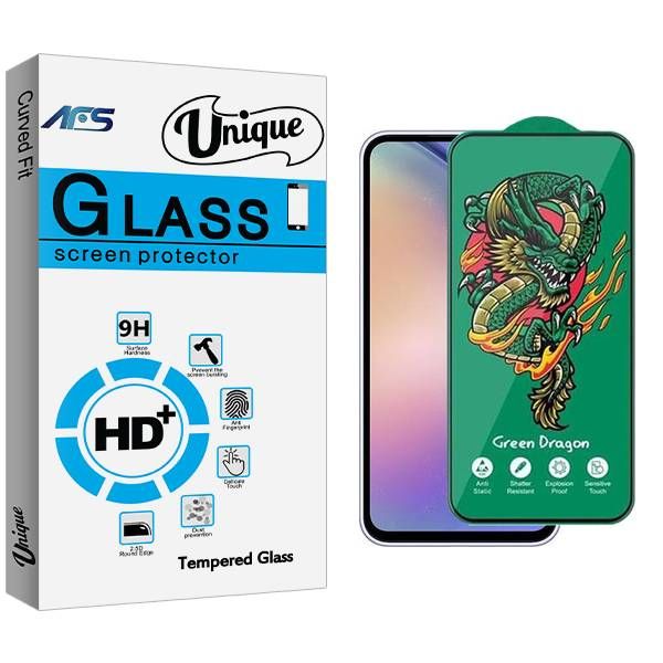 محافظ صفحه نمایش ای اف اس مدل Unique Green_Dragon مناسب برای گوشی موبایل سامسونگ Galaxy A54