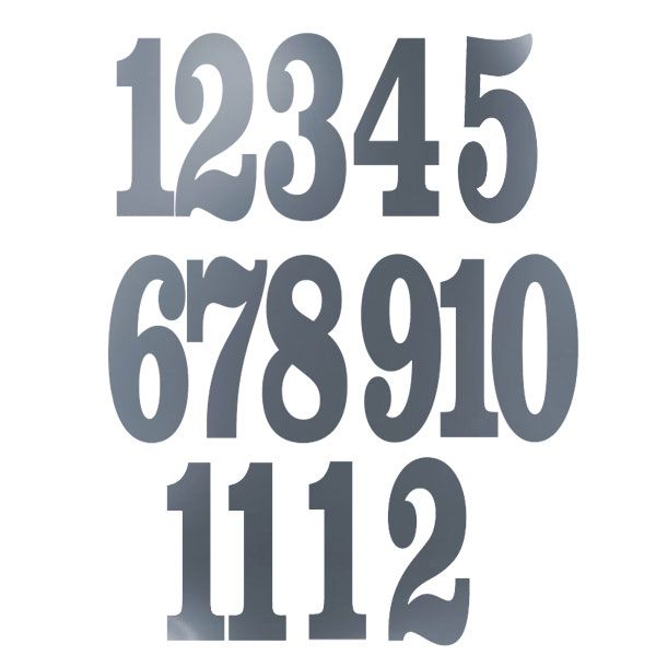 اعداد ساعت دیواری مدل S6 مجموعه 12 عددی
