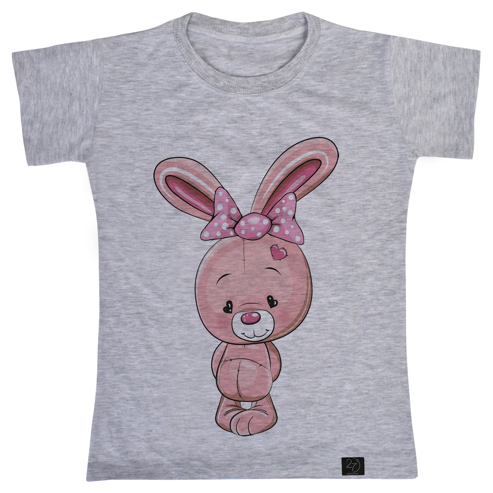 تی شرت آستین کوتاه دخترانه 27 مدل خرگوش کد W17