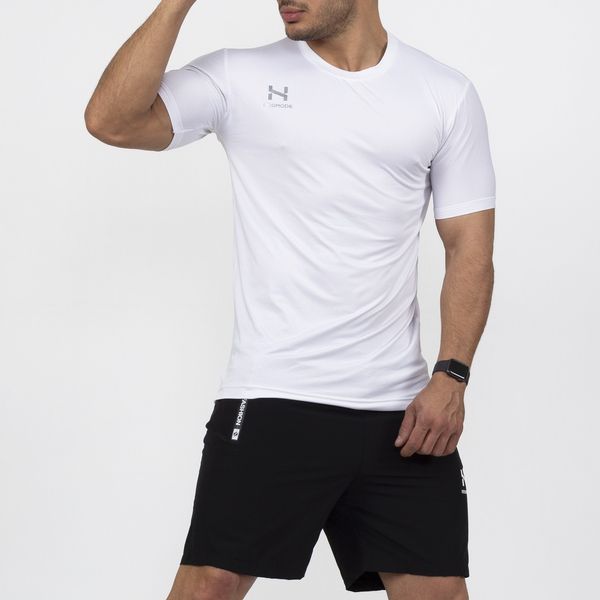 ست تی شرت و شلوارک ورزشی مردانه هومد مدل سوزنی کد SP01